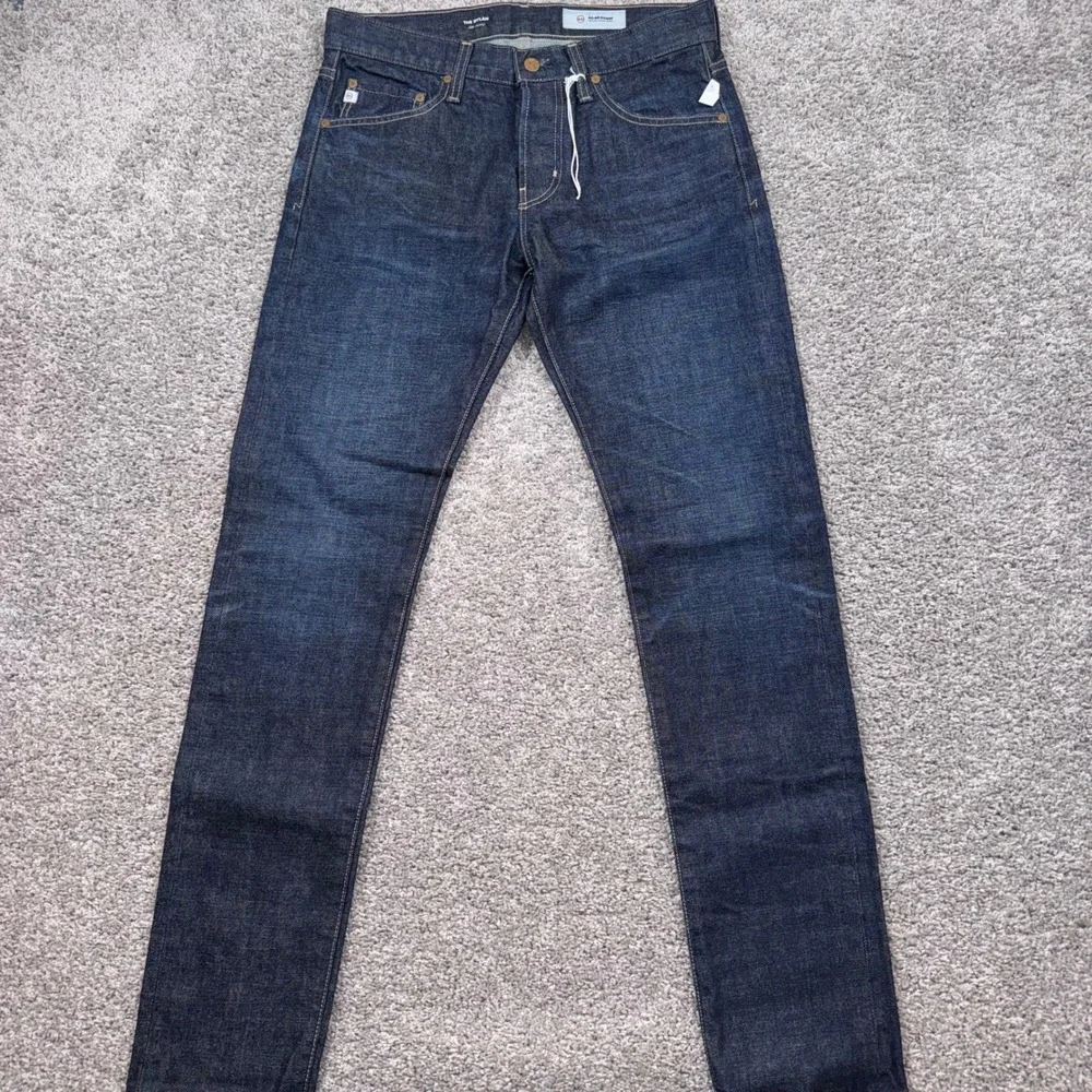 AG Adriano Goldschmied The Dylan Jeans Mens Selvage Slim Skinny Blue 31 NEW